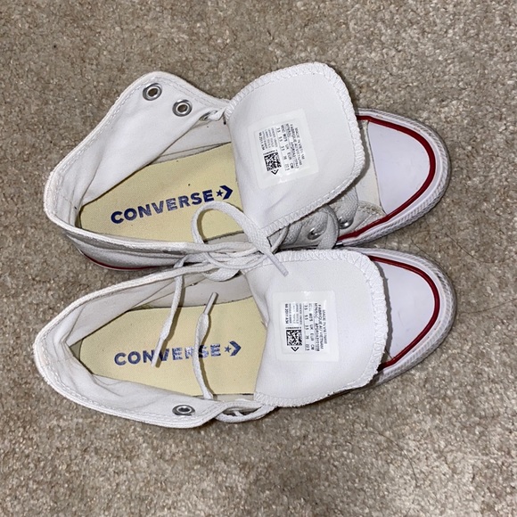 White Chuck Taylor Converse All Stars, only worn a few times - Picture 3 of 5